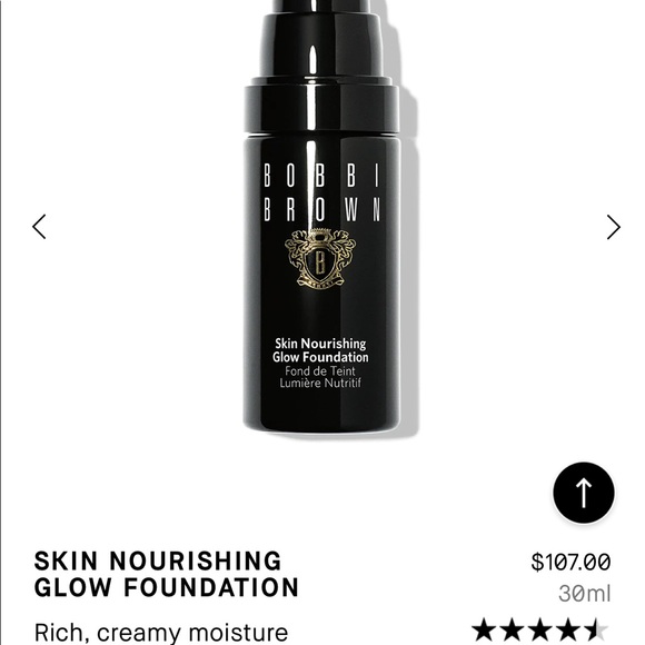 New skin nourishing glow foundation. Warm porcelain.